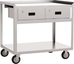 Jamco - 36" Wide x 35" High x 18" Deep, Mobile Work Stand - 1,200 Lb Capacity, 18" Shelf Clearance - Eagle Tool & Supply
