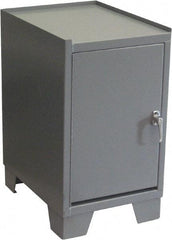 Jamco - 2 Shelf Locking Storage Cabinet - Steel, 24" Wide x 18" Deep x 33" High, Gray - Eagle Tool & Supply