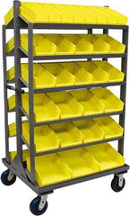 Jamco - 58 Bin Sloping Shelf - 36 Inch Overall Width x 30 Inch Overall Depth x 66 Inch Overall Height, Plastic Bins - Eagle Tool & Supply