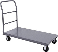 Jamco - 2,000 Lb Capacity Platform Truck - Steel Deck, 60" OAW, 9" Platform Height, Phenolic Casters - Eagle Tool & Supply