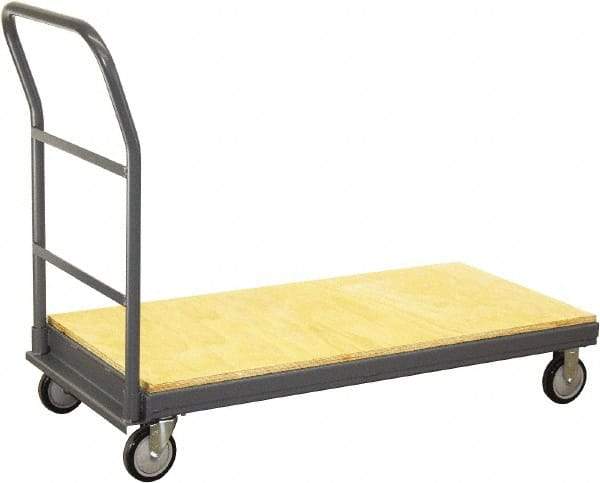 Jamco - 1,200 Lb Capacity Platform Truck - 60" OAW, 10" Platform Height, Urethane Casters - Eagle Tool & Supply