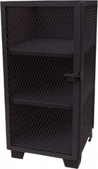 Jamco - 3 Shelf Security Storage Cabinet - Steel, 24" Wide x 24" Deep x 54" High, Black - Eagle Tool & Supply