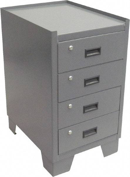 Jamco - Locking Storage Cabinet - Steel, 24" Wide x 18" Deep x 33" High, Gray - Eagle Tool & Supply