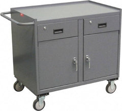 Jamco - Mobile Storage Cabinet - Steel, 36" Wide x 24" Deep x 40" High, Gray - Eagle Tool & Supply