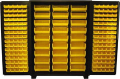 Jamco - 187 Bin Storage Cabinet - Steel, 60" Wide x 24" Deep x 78" High, Black - Eagle Tool & Supply
