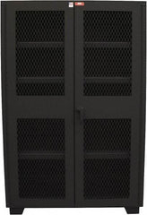 Jamco - 4 Shelf Visible Storage Cabinet - Steel, 48" Wide x 24" Deep x 78" High, Black - Eagle Tool & Supply