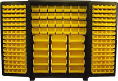 Jamco - 203 Bin Storage Cabinet - Steel, 60" Wide x 24" Deep x 78" High, Black - Eagle Tool & Supply