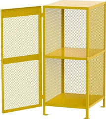 Jamco - Gas Cylinder Storage Cabinet - Steel, 40" Wide x 33" Deep x 71" High, Yellow - Eagle Tool & Supply