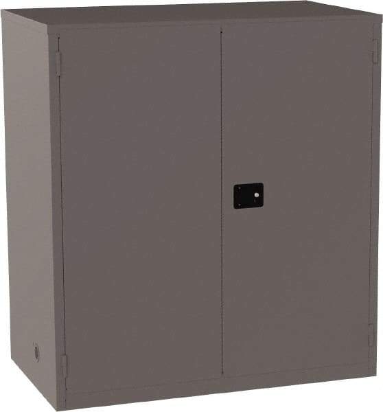 Jamco - 4 Shelf Security Storage Cabinet - Steel, 59" Wide x 34" Deep x 65" High, Gray - Eagle Tool & Supply