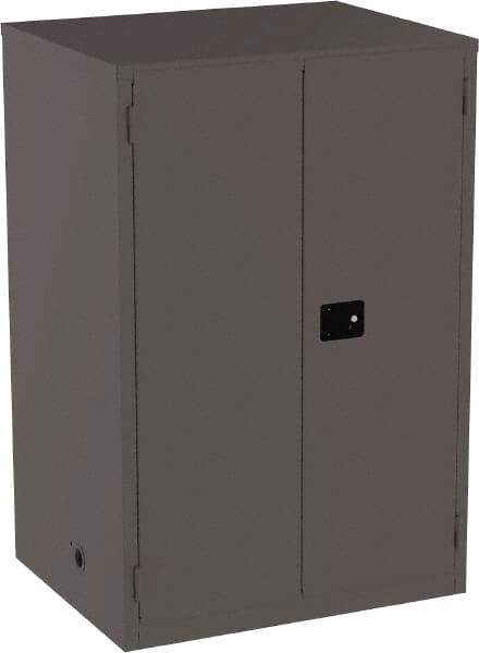 Jamco - 4 Shelf Security Storage Cabinet - Steel, 34" Wide x 43" Deep x 65" High, Gray - Eagle Tool & Supply