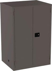 Jamco - 4 Shelf Security Storage Cabinet - Steel, 34" Wide x 43" Deep x 65" High, Gray - Eagle Tool & Supply