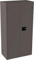 Jamco - 4 Shelf Security Storage Cabinet - Steel, 18" Wide x 34" Deep x 65" High, Gray - Eagle Tool & Supply