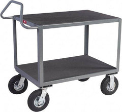 Jamco - 1,200 Lb Capacity, 24" Wide x 36" Long x 30" High Instrument Cart - 2 Shelf, Steel, 2 Rigid/2 Swivel Casters - Eagle Tool & Supply