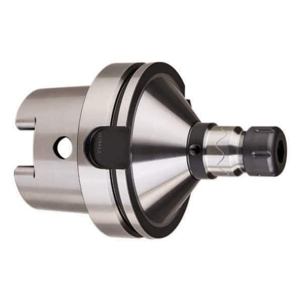 HAIMER - 1/8" to 5/8" Capacity, 7" Projection, HSK125A Hollow Taper, ER25 Collet Chuck - 0.0001" TIR - Exact Industrial Supply