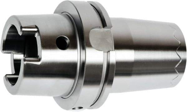 HAIMER - 25mm Hole Diam, HSK100A Taper Shank Shrink Fit Tool Holder & Adapter - 200mm Projection, 63mm Nose Diam, 58mm Clamping Depth, 25,000 RPM, Through Coolant - Exact Industrial Supply