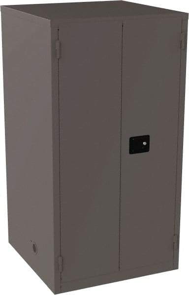 Jamco - 4 Shelf Security Storage Cabinet - Steel, 34" Wide x 34" Deep x 65" High, Gray - Eagle Tool & Supply