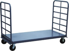 Jamco - 2,000 Lb Capacity Platform Truck - Steel Deck, 60" OAW, 10" Platform Height, Phenolic Casters - Eagle Tool & Supply