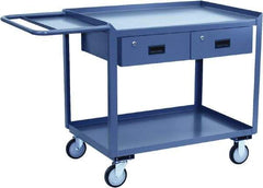 Jamco - Flush Mobile Work Bench - Steel, Gray, 24" Long x 36" Deep x 39" High - Eagle Tool & Supply