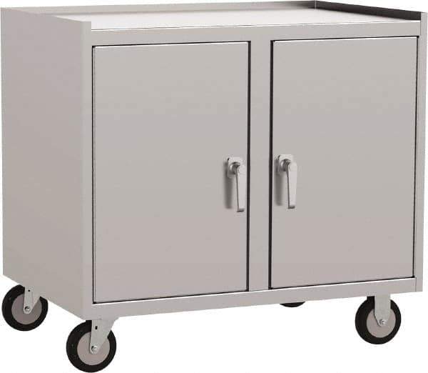 Jamco - 36" Wide x 34" High x 24" Deep, Mobile Closed Cabinet - 1,200 Lb Capacity, 24" Shelf Clearance - Eagle Tool & Supply