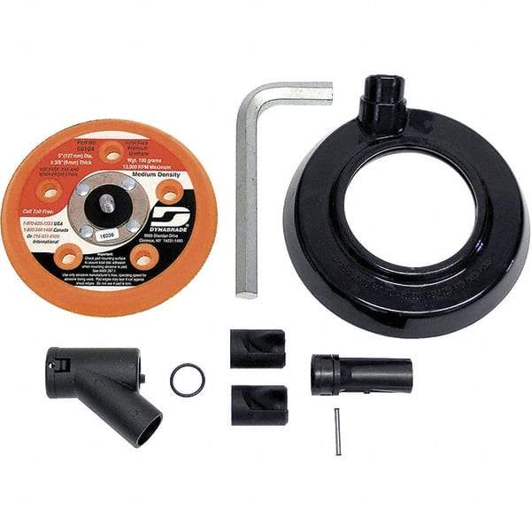 Dynabrade - Power Sander Vacuum Shroud Conversion Kit - 5" Diam, For Use with Dynorbital Supreme Random & Dynorbital-Spirit Random Orbital Sanders - Eagle Tool & Supply