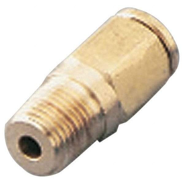 Dynabrade - 1/8 Male NPT Pneumatic Hose Press-On Swivel Fitting - 1/4" Hose ID - Eagle Tool & Supply