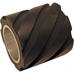 Dynabrade - 1" Diam x 5/8" Wide Contact Wheel - 5/8" Arbor Hole, Flat, 70 Duro Rubber Face - Eagle Tool & Supply