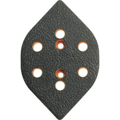Dynabrade - Tear Drop Adhesive/PSA Backing Pad - Dynafine Compatible, Screw Attachment, Vacuum Pad, 3/8" Thick, Medium Density - Eagle Tool & Supply