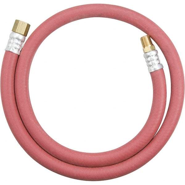 Dynabrade - 3/8" ID 3.3' Long Hose - Male/Female Ends, 90 Working psi, Red - Eagle Tool & Supply