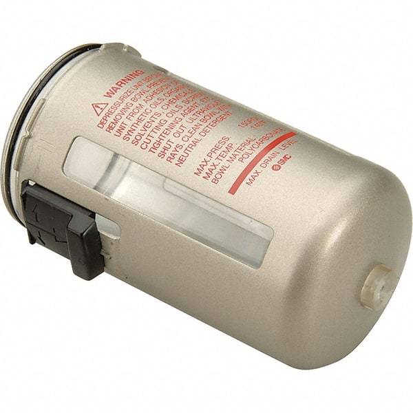 Dynabrade - 55 CFM Max Air Flow, 145 Max psi, Filter Lubricator Bowl Assembly for Regulator Lubricators - 140°F Max, For Use with 10671, 10673, 10675, 10677, 10679, 10681 - Eagle Tool & Supply