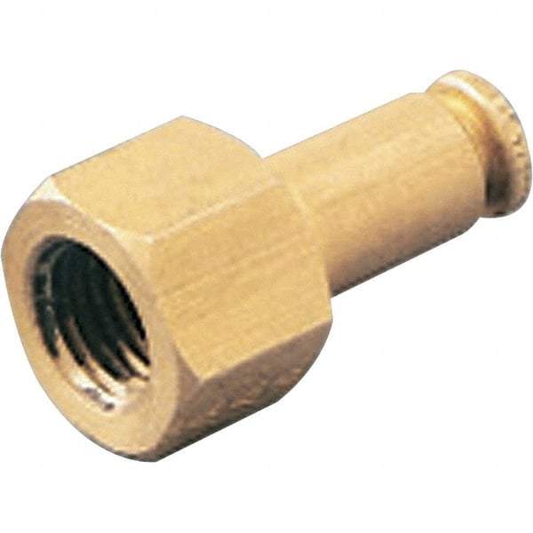 Dynabrade - 1/4 Female NPT Pneumatic Hose Press-On Swivel Fitting - 1/4" Hose ID - Eagle Tool & Supply