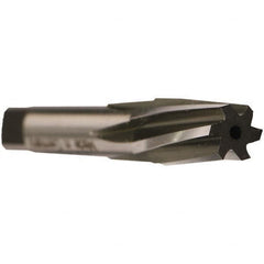 Emuge - 1/4" Pipe, 0.4055" Small End Diam, 0.4331" Straight Shank, 27mm Flute, Taper Pipe Reamer - Eagle Tool & Supply