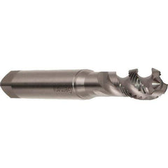 Emuge - M8x1.25 Metric 3 Flute 6H Modified Bottoming Spiral Flute Tap - Cobalt, Bright Finish, 90mm OAL, Right Hand Flute, Right Hand Thread, Series Enorm - Exact Industrial Supply
