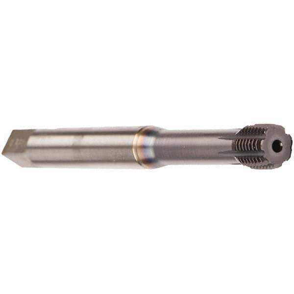 Emuge - 1/4-20 UNC 2BX Modified Bottoming Thread Forming Tap - Cobalt, TiCN Finish, 3.15" OAL, 0.512" Thread Length, Right Hand Thread, Series InnoForm - Eagle Tool & Supply