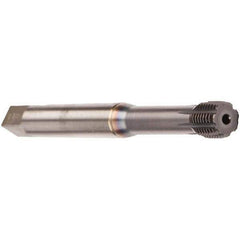 Emuge - 1/4-20 UNC 2BX Modified Bottoming Thread Forming Tap - Cobalt, TiCN Finish, 3.15" OAL, 0.512" Thread Length, Right Hand Thread, Series InnoForm - Eagle Tool & Supply