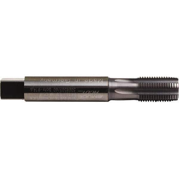 Emuge - M16x1.50 Metric Fine 6HX 6 Flute TiCN Finish Solid Carbide Straight Flute Machine Tap - Bottoming, Right Hand Thread, 110mm OAL, 24mm Thread Length, Oversize - Exact Industrial Supply