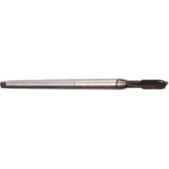 Emuge - M10x1.50 Metric Coarse 3 Flute Nitride Finish Cobalt Hand Extension Tap - Modified Bottoming Chamfer, 200mm OAL, 6HX Class of Fit, Series Rekord A - Exact Industrial Supply
