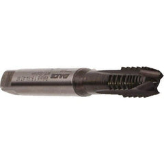 Emuge - M2x0.40 Metric Coarse, 2 Flute, Nitride Finish, Cobalt Spiral Point Tap - Plug Chamfer, Right Hand Thread, 45mm OAL, 7mm Thread Length, 2.8mm Shank Diam, 6H Class of Fit, Series Rekord B - Exact Industrial Supply
