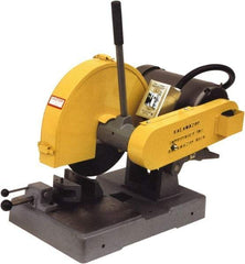 Kalamazoo - 14" Blade Diam, 1" Arbor Hole, Straight Chop & Cutoff Saw - 4,400 RPM, 5 hp, 220 Volts, 1 Phase - Eagle Tool & Supply