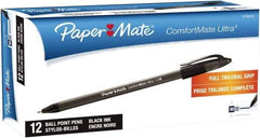 Paper Mate - 1mm Ball Point Stick Pen - Black - Eagle Tool & Supply