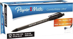 Paper Mate - 0.8mm Ball Point Retractable Pen - Black - Eagle Tool & Supply