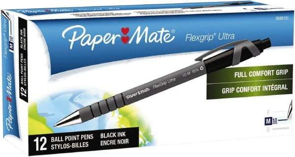 Paper Mate - 1mm Ball Point Retractable Pen - Black - Eagle Tool & Supply