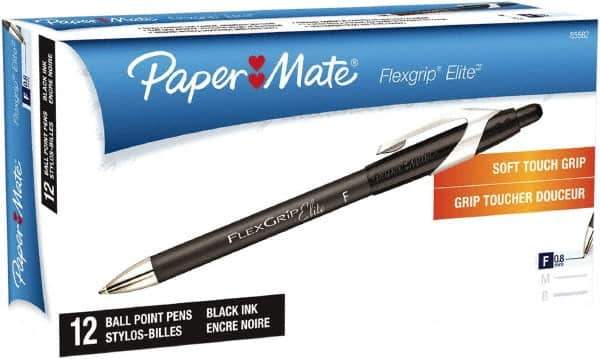 Paper Mate - 0.8mm Ball Point Retractable Pen - Black - Eagle Tool & Supply