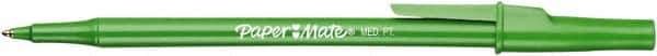 Paper Mate - 1mm Ball Point Stick Pen - Green - Eagle Tool & Supply