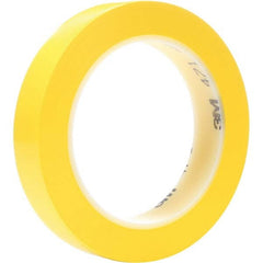 3M - 36 Yd x 1/4" Yellow Vinyl Film Tape - Eagle Tool & Supply