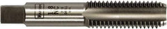 Irwin Hanson - 11/16-16 UNS 2B 4 Flute Bright Finish Carbon Steel Straight Flute Standard Hand Tap - Bottoming, Right Hand Thread, Oversize - Eagle Tool & Supply