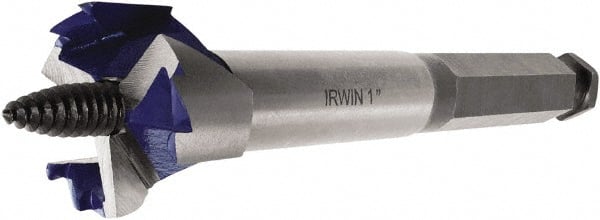Irwin - 1-3/4", 7/16" Hex Shank, Self Feed Drill Bit - Eagle Tool & Supply
