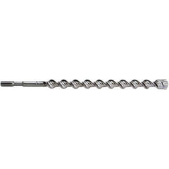 Irwin - 1" Diam, Spline Shank, Carbide-Tipped Rotary & Hammer Drill Bit - Eagle Tool & Supply