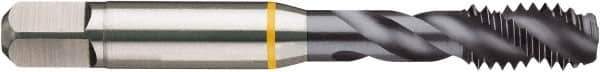 Guhring - 5/8-18 UNF 2B/3B Modified Bottoming Spiral Flute Tap - Cobalt, TiCN Finish, 3.811" OAL, Right Hand Flute, Right Hand Thread, H3, Series 4410 - Eagle Tool & Supply