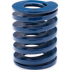 Associated Spring Raymond - 30mm Hole Diam, 15mm Rod Diam, 70mm Free Length, Blue Die Spring - Eagle Tool & Supply