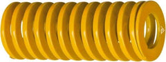 Associated Spring Raymond - 2-1/2" Hole Diam, 1-1/2" Rod Diam, 3-1/2" Free Length, Yellow Die Spring - 3881 Lb Max Deflection, 0.8299" Max Deflection, Extra Heavy Duty, Chromium Alloy Steel - Eagle Tool & Supply